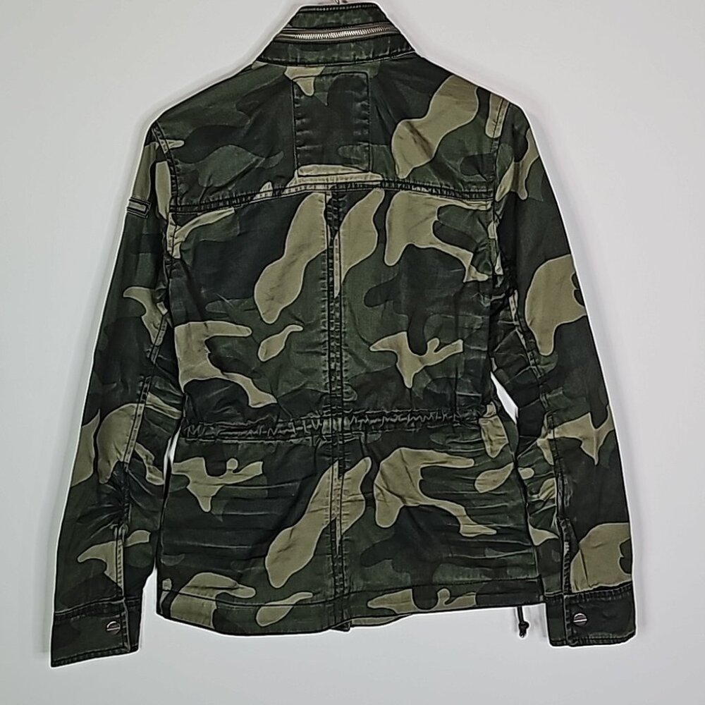 ABERCROMBIE & Fitch xs army camo zip up jacket - Picture 4 of 7